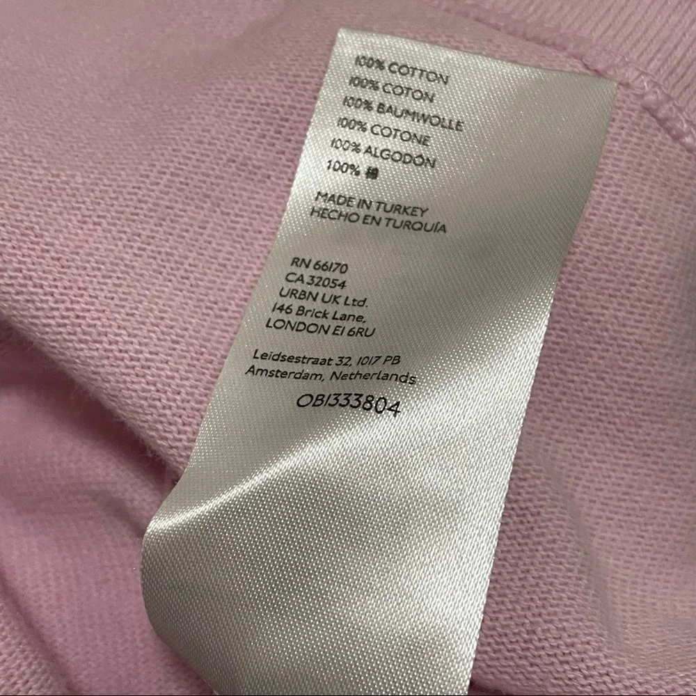 Maeve Anthropologie Rigby Polo Tank Pink White Sleeveless Cotton Sz Large NWT